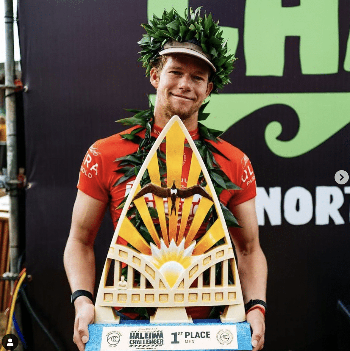John John Florence posing for the camera