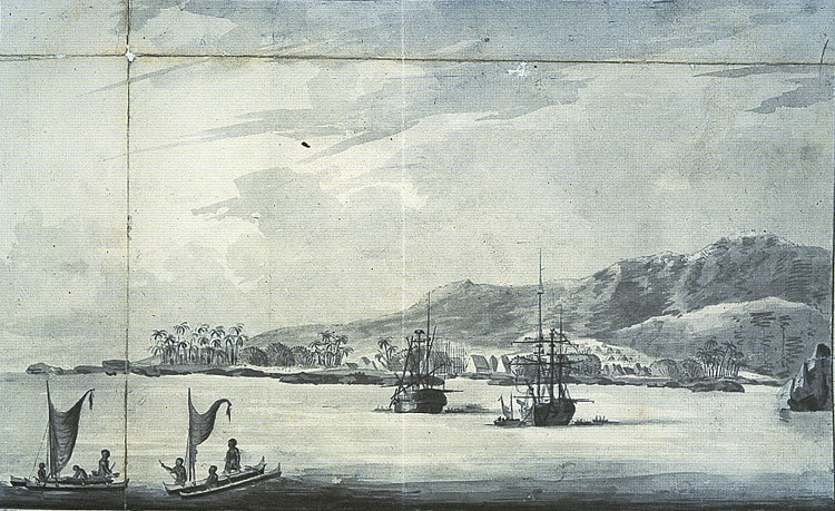 a ship in a body of water