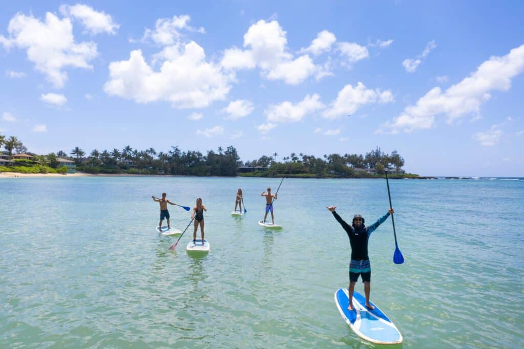 Paddleboarding in Hawaii