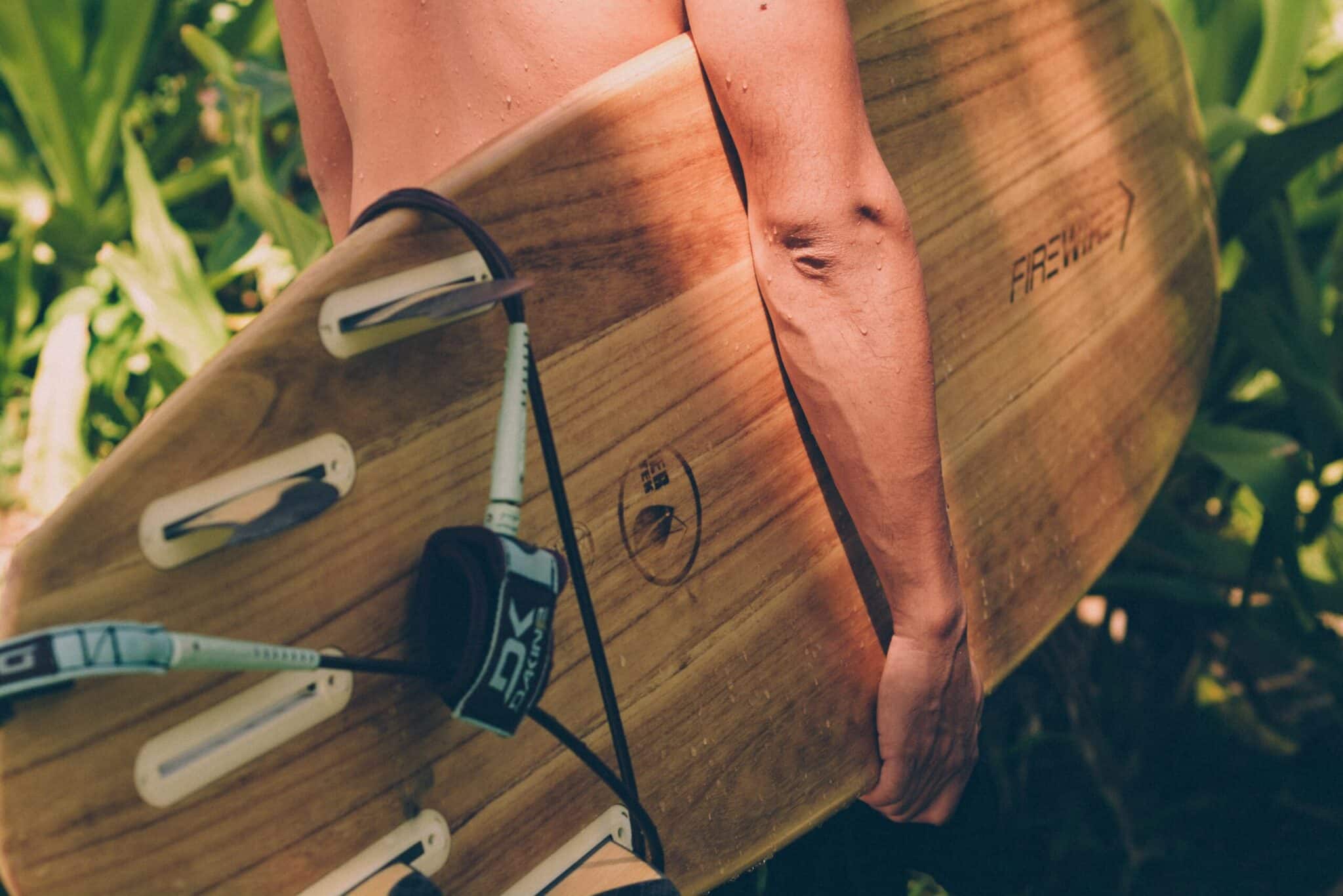 a wooden cutting board