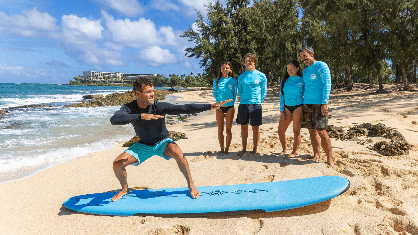 North Shore Group Surf Lessons - Jamie O’Brien